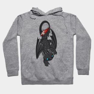 Toothless crawling, cute character how to train your dragon Hoodie